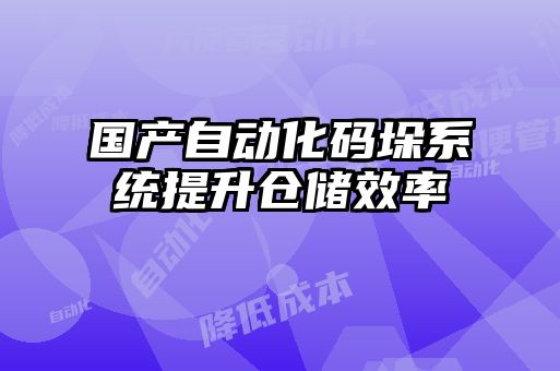 國產自動化碼垛系統提升倉儲效率