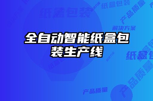 全自動智能紙盒包裝生產線