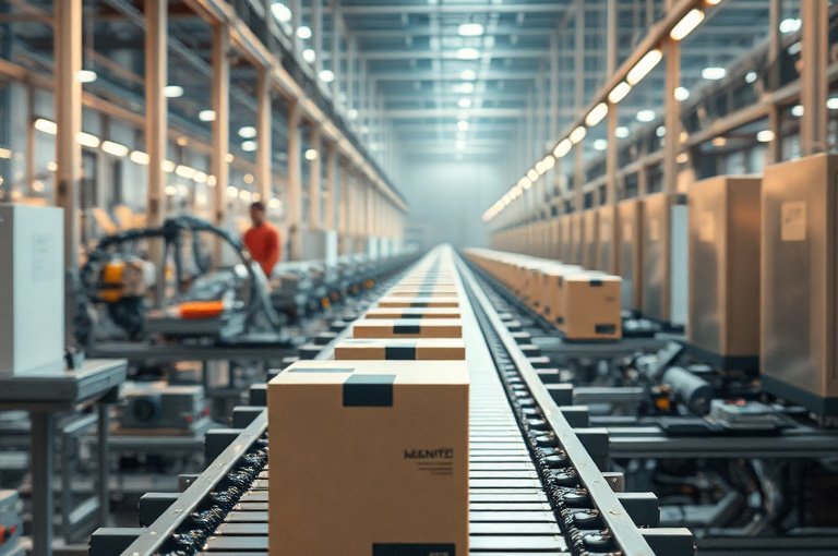 智能化碼垛機(jī)器人流水線